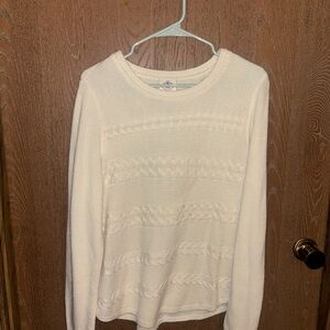 St. John's Bay Cream Cable Knit Sweater